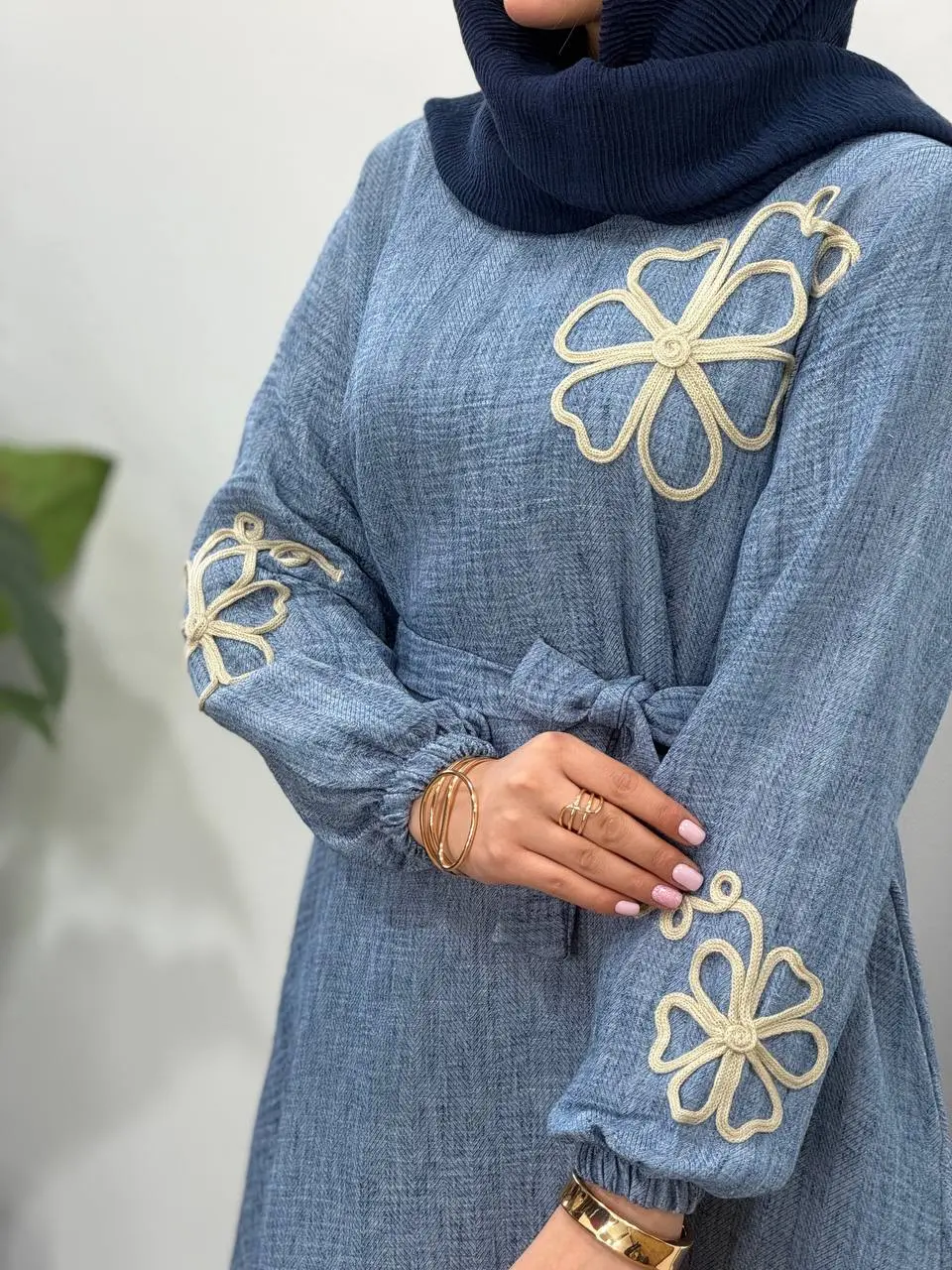 پیراهن مانتویی گلدوزی آیسو فرناز(پیش فروش)